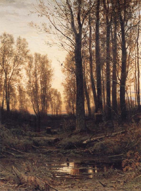 Eventide-Sunset, Ivan Shishkin